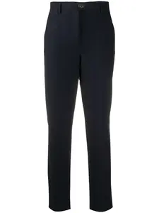 Прямые брюки с декором Gancini Ferragamo, синий