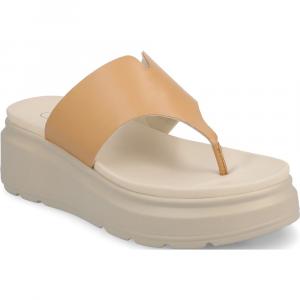 Женские босоножки на танкетке Carah flip flop wedge sandal Journee, tan