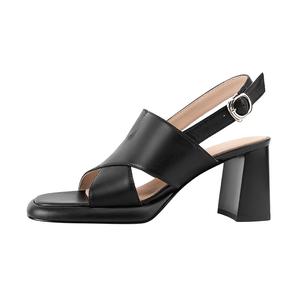 Сандалии с одним ремешком женские WUDASHU, Black