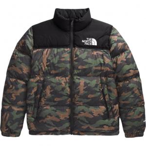 Детская пуховая куртка THE NORTH FACE, черный камуфляж