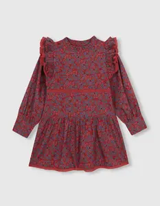 Детское платье с гранатовым принтом Gocco, гранатовый