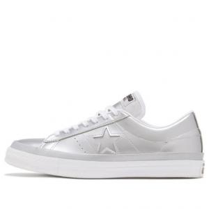 Кеды Converse one star low Silver, серебряный