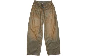 Грязные джинсы с покрытием Acne Studios, темно-синий