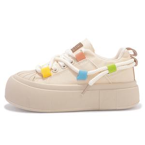 SNXR Низкие, износостойкие, противоскользящие, женские, бежевые, кроссовки для скейтбординга