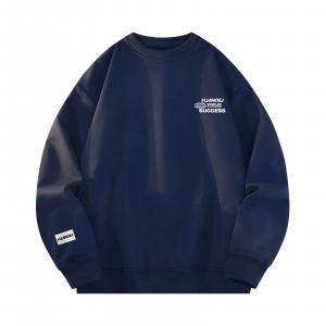 Свитшот Unisex Crew Neck Moderate Heavyweight HUANQIU, темно-синий