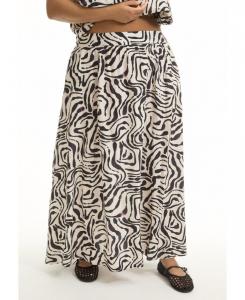 Женская струящаяся макси-юбка June + Vie June & Vie, Painted zebra