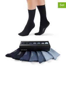 Camano Набор из 7 пар: носки светло-голубого/темно-голубого цвета