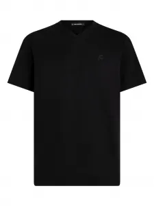 Футболка Kameo с V-образным вырезом KARL LAGERFELD, черный
