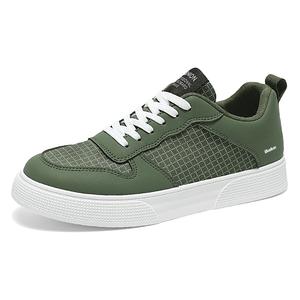 BAKE Антискользящие износостойкие низкие скейтерские кроссовки мужские белые, цвет White