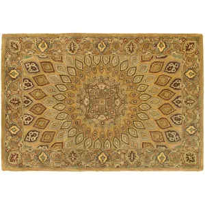 Шерстяной ковер в рамке с цветочным принтом в стиле Портсмута Safavieh, мультиколор, 244x244 см