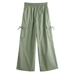 Широкие брюки для девочек 6-20 лет, стандартные и большие размеры So, цвет malyn olive