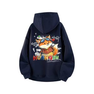 Толстовка Unisex Hooded Moderate Heavyweight HUANQIU, темно-синий