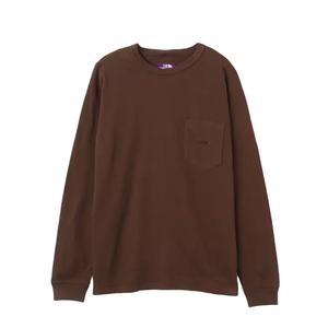 8 унций футболка Field Pocket унисекс THE NORTH FACE PURPLE LABEL, коричневый