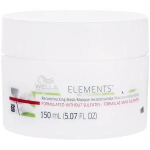 Реконструирующая регенерирующая маска для поврежденных волос 150мл с янтарем и базиликом, укрепляет, увлажняет Wella Elements