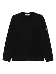 Толстовка с нашивкой-логотипом Stone Island, черный