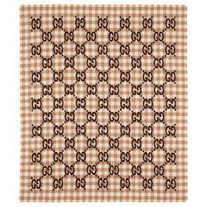 GUCCI Вязаный шарф Kids Brown