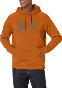 Толстовка Under Armour Rival Fleece Antter с капюшоном, (291) Copper Penny/Pitch Gray