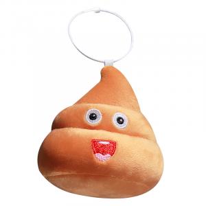 Креативный брелок-шутка в виде мультяшного кала плюшевый кукла подвеска высота 10см MERCONSER