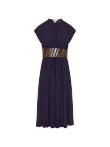 Платье с поясом Alaïa, фиолетовый