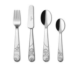 Детский набор столовых приборов Villeroy & Boch Roar Like A Lion, 4 предмета, серебристый