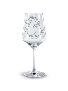 Бокал красного вина с надписью Единорог без слов, прозрачный Mr. & Mrs. Panda
