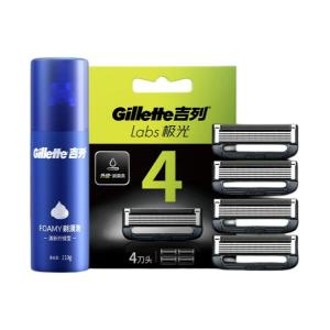 Набор бритв Aurora Lemon Gillette, Two-Piece Set: Aurora Blade*4+Lemon Bristle 210G