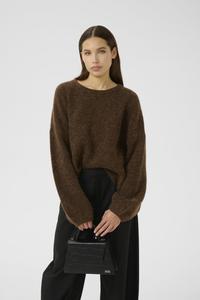 Джемпер Gestuz ALPHA SLIT PULLOVER, Buff Mélange/Brown