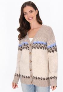Кардиган usha Cardigan, Beige Multicolor/Beige