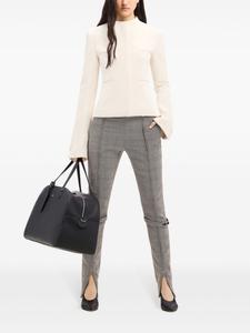 Courrèges креповая куртка Heritage с потайной застежкой, белый