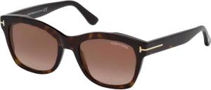Новые женские солнцезащитные очки Tom Ford FT0614 LAUREN-02 52F 52, Tortoiseshell Frame Material: Plastic Frame Type: Square Frame Style: Gender: Women Lens Color: Lens Material: Lens Width: Lens Height: 43