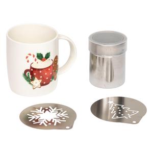 Рождественский набор кружек для капучино, 350 мл Atmosphera Createur d´interieur, белый