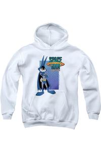 Детская толстовка с капюшоном Space Jam 2 Bugs Batman Gildan, белый