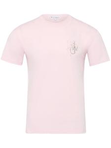 JW Anderson футболка Pigeon из органического хлопка, розовый