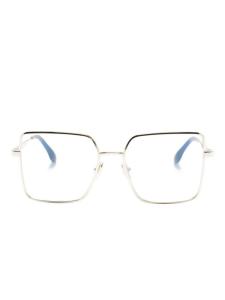 Очки в квадратной оправе с логотипом Victoria Beckham Eyewear, золотой