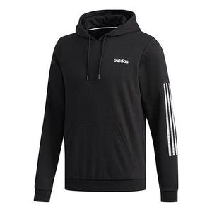Толстовка adidas neo M Ce 3s Hoody logo Printing hooded Knit Sports Black, черный