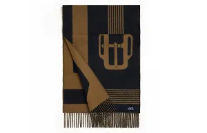 Вязаный шарф женский коричневый HERMES