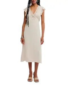 Платье миди «Tied with joy» Free People, белый