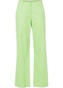Тканые брюки из льна с удобным поясом Bpc Bonprix Collection, зеленый
