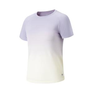Li Ning Fitness Series Regular T-shirt Women's Li-Ning, белый фиолетовый gradient