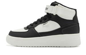 QIAODAN Непромокаемые нескользящие противоударные высокие кроссовки для скейтбординга Women's Black Ivory