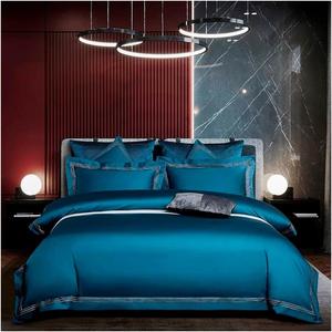 YUSIWOAL Комплект постельного белья из египетского хлопка 1000TC с вышивкой