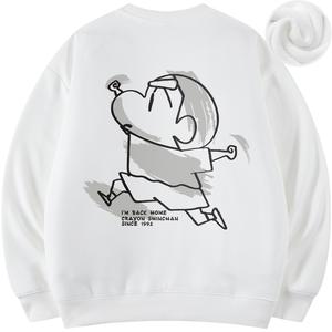 Толстовка унисекс Crayon Shinchan, розовая [Утепленная, флисовая]