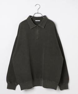 Пуловер с половинной молнией, пигментированный Bayflow, цвет Charcoal 18
