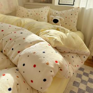 Disney Комплект постельного белья, 3 предмета, 150x200 см, двусторонний молочный вельвет, нежный, долго сохраняет тепло, Buding Bobo