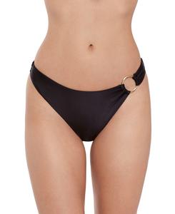 Женские трусики-хипстеры с вырезом-лодочкой Steve Madden, Raven Black Shine Bright