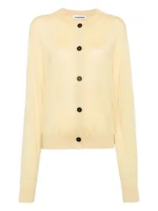 Кардиган на пуговицах Jil Sander, желтый