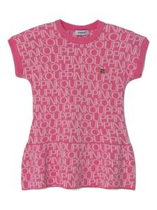Платье Pinko Kids с логотипом, розовый