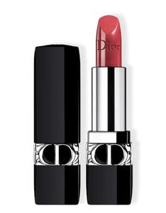 Многоразовый, оттенок 525 Cherie Metallic, 3,5 г Dior, Rouge Dior Couture Color Lipstick Floral Lip Care Long Wear