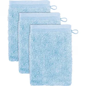 Мочевая варежка для умывания Superwuschel Набор варежек для умывания с бордюром, 100% хлопок премиум-класса, мягкая Möve, аквамарин