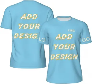 Футболка мужская Custom T Shirts с принтом на 4 сторонах